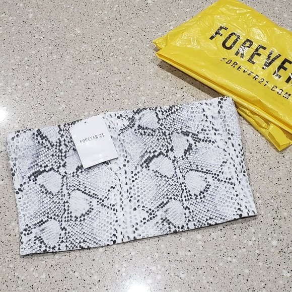 NEW Snake Print Tube Top - Picture 5 of 7